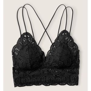 PINK Victoria’s Secret crochet lace bralette- L